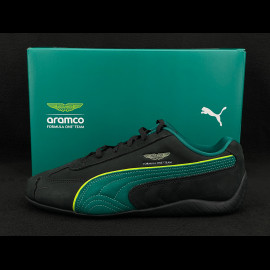 Aston Martin Schuhe F1 Team Speedcat Puma Sport Sneaker Schwarz / Green Lux 309137-03 - Unisex