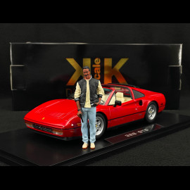 Set von Ferrari 328 GTS 1985 US-Version + Axel Foley Figur Beverly Hills Cop II 1/18 KK Scale KKDC181701 - KKFIG028