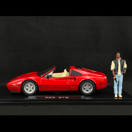 Set von Ferrari 328 GTS 1985 US-Version + Axel Foley Figur Beverly Hills Cop II 1/18 KK Scale KKDC181701 - KKFIG028