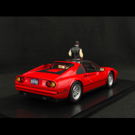 Set of Ferrari 328 GTS 1985 US-Version + Axel Foley Figurine Beverly Hills Cop II 1/18 KK Scale KKDC181701 - KKFIG028
