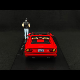 Set of Ferrari 328 GTS 1985 US-Version + Axel Foley Figurine Beverly Hills Cop II 1/18 KK Scale KKDC181701 - KKFIG028