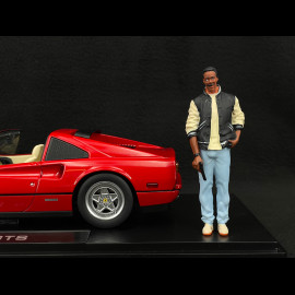 Set of Ferrari 328 GTS 1985 US-Version + Axel Foley Figurine Beverly Hills Cop II 1/18 KK Scale KKDC181701 - KKFIG028