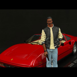 Set von Ferrari 328 GTS 1985 US-Version + Axel Foley Figur Beverly Hills Cop II 1/18 KK Scale KKDC181701 - KKFIG028