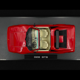 Set von Ferrari 328 GTS 1985 US-Version + Axel Foley Figur Beverly Hills Cop II 1/18 KK Scale KKDC181701 - KKFIG028