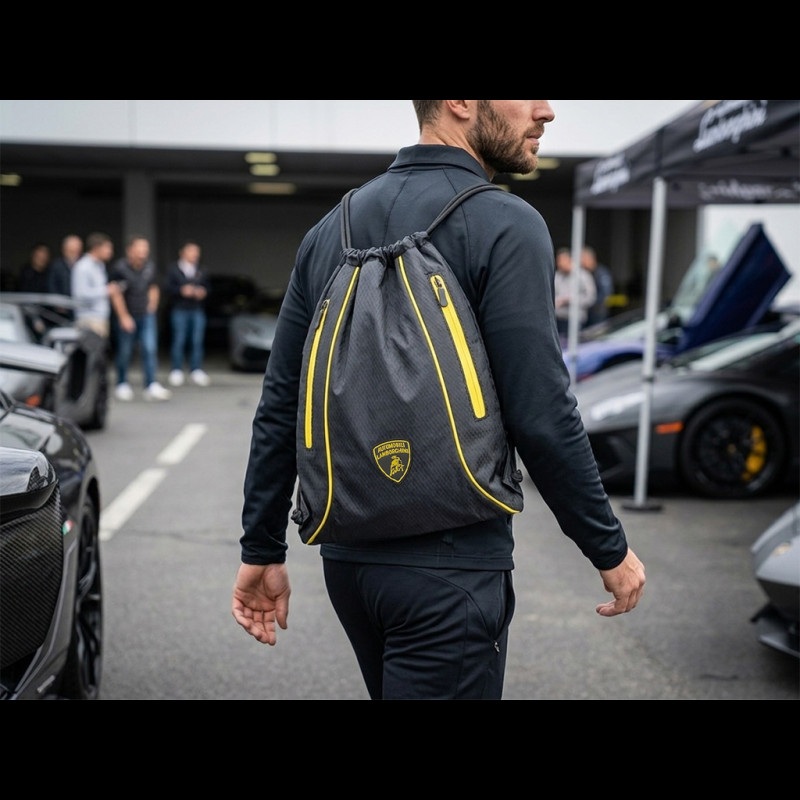 Lamborghini Leichtgewicht Rucksack Schwarz / Gelb GRS22010
