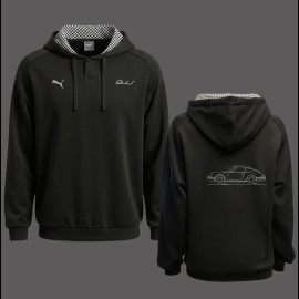Porsche 911 Kapuzenpullover Legacy Puma Schwarz 637103-01 - Unisex
