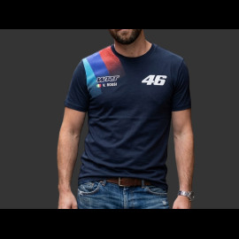 Valentino Rossi T-Shirt VR46 Offizielles WRT Marineblau VR575202 - unisex