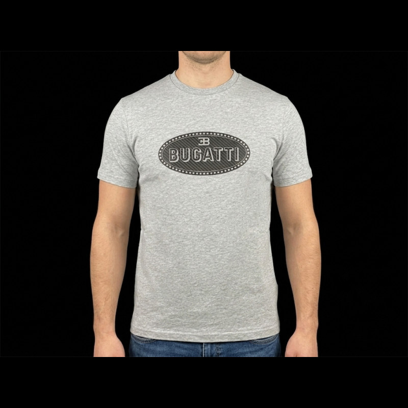 Bugatti T-Shirt Emblem Grau BGT040-150 - Herren