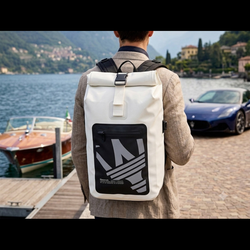 Maserati Rucksack Hybrid Weiß / Schwarz