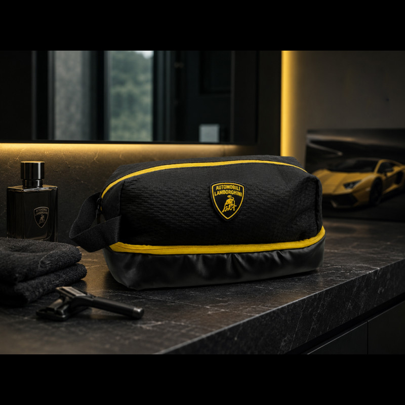 Lamborghini Toiletry Bag Black / Yellow GRS22012