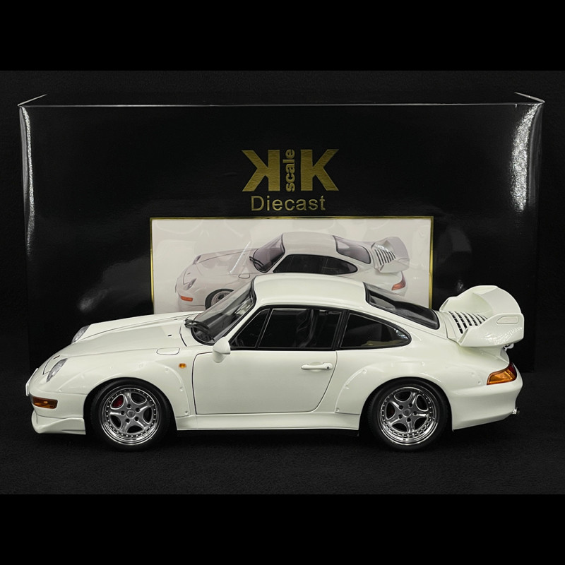 Porsche 911 GT2 Type 993 Speedline Rims 1996 White Grand Prix 1/12 KK Scale KKDC120284S