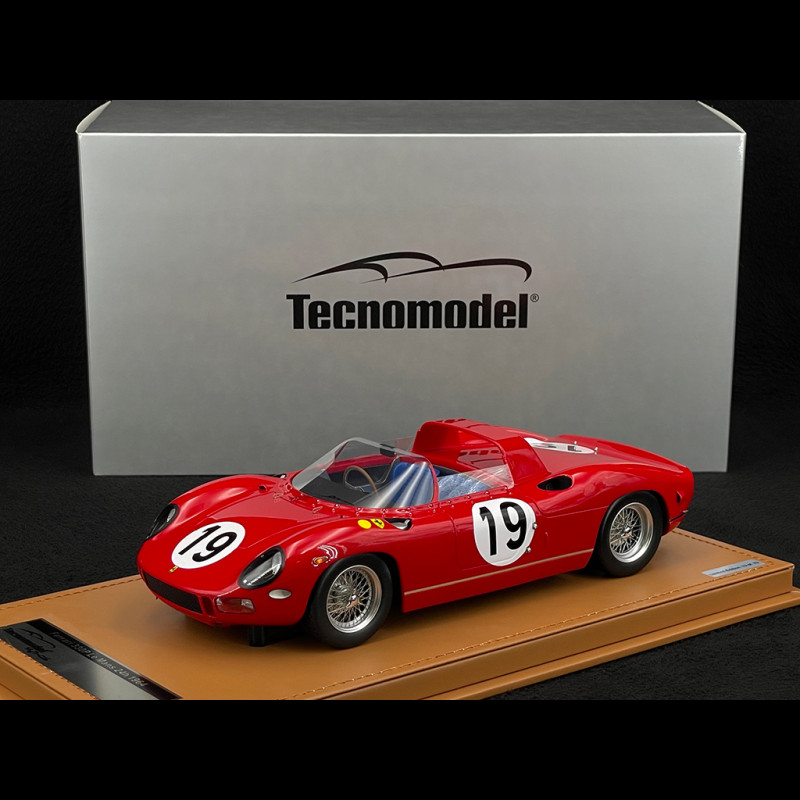 Ferrari 330P n° 19 3rd 24h Le Mans 1964 1/18 Tecnomodel TM18-309D
