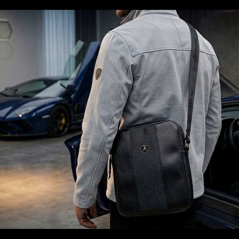 Lamborghini Shoulder Bag Black GRS22001