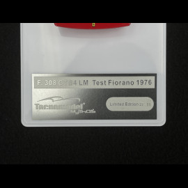Niki Lauda Ferrari 308 GTB4 LM n° 0 Fiorano Test 1976 1/43 Tecnomodel TM43-65A