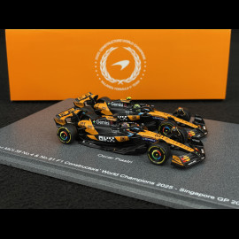 McLaren MCL39 Lando Norris n° 4 / Oscar Piastri n° 81 Sieger der F1 Konstrukteursweltmeisterschaft 2025 F1 1/64 Spark 64S084