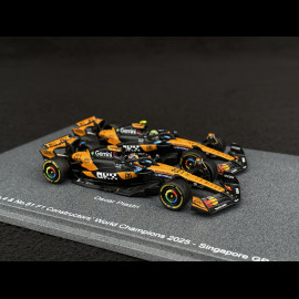 McLaren MCL39 Lando Norris n° 4 / Oscar Piastri n° 81 Sieger der F1 Konstrukteursweltmeisterschaft 2025 F1 1/64 Spark 64S084