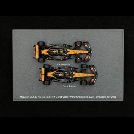 McLaren MCL39 Lando Norris n° 4 / Oscar Piastri n° 81 Sieger der F1 Konstrukteursweltmeisterschaft 2025 F1 1/64 Spark 64S084