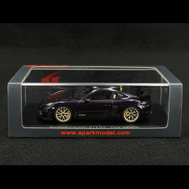 Porsche 718 Cayman GT4 RS Typ 982 Weissach Package 2023 Viola Metallic 1/43 Spark S8782