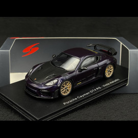 Porsche 718 Cayman GT4 RS Typ 982 Weissach Package 2023 Viola Metallic 1/43 Spark S8782