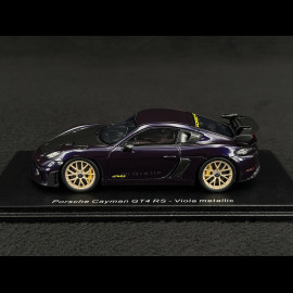 Porsche 718 Cayman GT4 RS Typ 982 Weissach Package 2023 Viola Metallic 1/43 Spark S8782