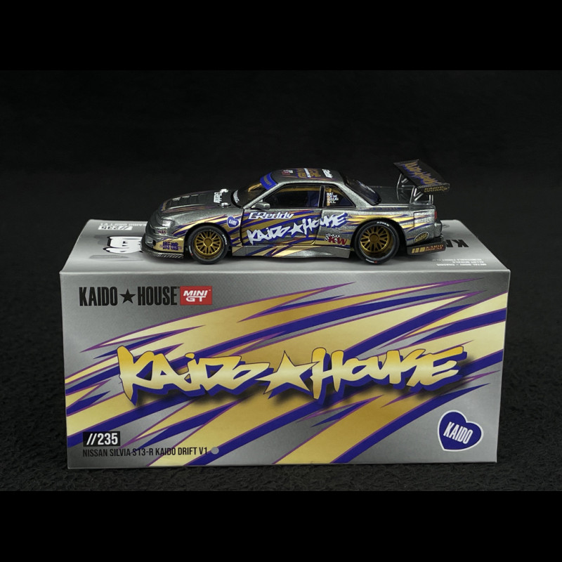 Nissan Silvia S13-R Kaido Drift V1 1991 1/64 Mini GT KHMG235
