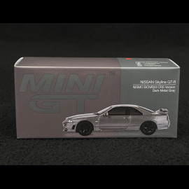 Nissan Skyline GT-R Nismo BCNR33 CRS Version 1993 Dunkelgrau 1/64 Mini GT MGT01128-R
