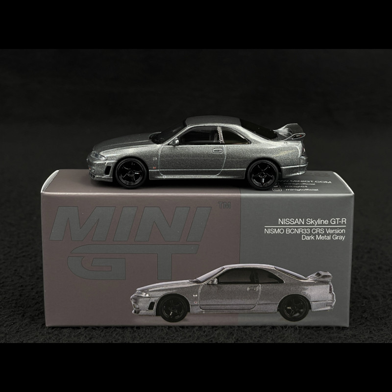 Nissan Skyline GT-R Nismo BCNR33 CRS Version 1993 Dunkelgrau 1/64 Mini GT MGT01128-R