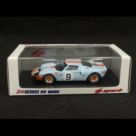 Ford GT40 Mk I n° 9 Gulf Winner 24h Le Mans 1968 1/43 Spark 43LM68
