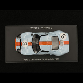 Ford GT40 Mk I n° 9 Gulf Sieger 24h Le Mans 1968 1/43 Spark 43LM68