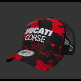 Ducati Hat Official Trucker New Era Camou Black / Red 60897573 - unisex