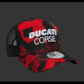 Ducati Cap Official Trucker New Era Camou Schwarz / Rot 60897573 - unisex