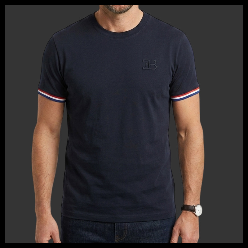 Bugatti T-Shirt EB Piquet Marineblau BU000BL - Herren