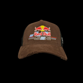 Red Bull Racing Hat Official F1 Team Trucker New Era Corduroy Brown 60897533 - unisex