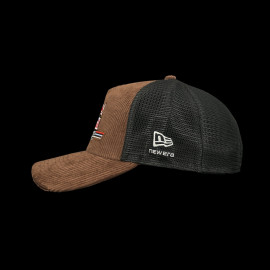 Red Bull Racing Hat Official F1 Team Trucker New Era Corduroy Brown 60897533 - unisex