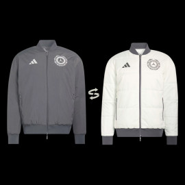 Mercedes Jacket AMG-Petronas Reversible F1 Team Adidas Grey / Beige KR3572 - unisex