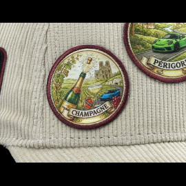 Exklusive RS Club Cord-Cap Beige mit Ausflugs-Patch