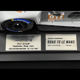 Porsche 911 RSR Type 991.2 n° 911 24h Le Mans 2023 Michael Fassbender Road To Le Mans 1/18 Spark WAP0212220TRSR