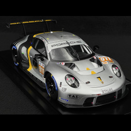 Porsche 911 RSR Type 991.2 n° 911 24h Le Mans 2023 Michael Fassbender Road To Le Mans 1/18 Spark WAP0212220TRSR