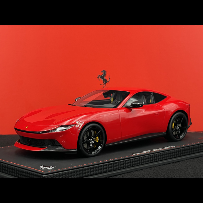 Ferrari Amalfi 2024 Rosso Corsa Schwarze Felgen 1/18 BBR Models P18272A1