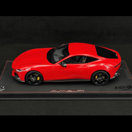 Ferrari Amalfi 2024 Rosso Corsa Schwarze Felgen 1/18 BBR Models P18272A1
