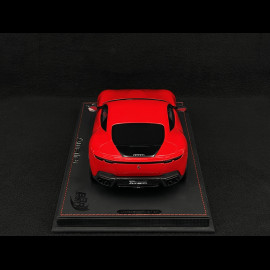 Ferrari Amalfi 2024 Rosso Corsa Schwarze Felgen 1/18 BBR Models P18272A1