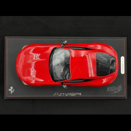 Ferrari Amalfi 2024 Rosso Corsa Black Wheel Rims 1/18 BBR Models P18272A1