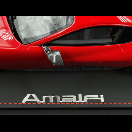 Ferrari Amalfi 2024 Rosso Corsa Schwarze Felgen 1/18 BBR Models P18272A1