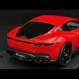 Ferrari Amalfi 2024 Rosso Corsa Schwarze Felgen 1/18 BBR Models P18272A1