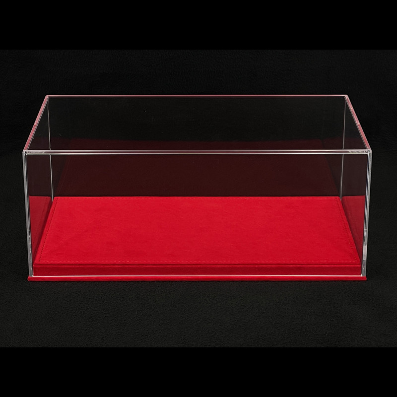 1/18 BBR Showcase for Model with Red Alcantara Base Premium Quality