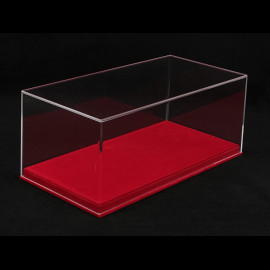 1/18 BBR Showcase for Model with Red Alcantara Base Premium Quality