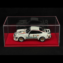 1/18 BBR Showcase for Model with Red Alcantara Base Premium Quality