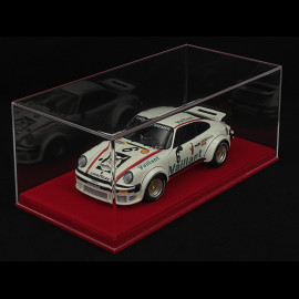 1/18 BBR Showcase for Model with Red Alcantara Base Premium Quality
