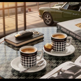 Set of 2 Porsche Cups Espresso Pepita WAP05015526PED