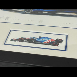 Alpine Frame A110 2018 Black Wooden Frame with Sketch 25 x 30 cm - Uli Ehret